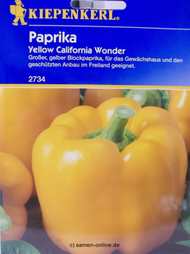 Paprika Yellow California Wonder