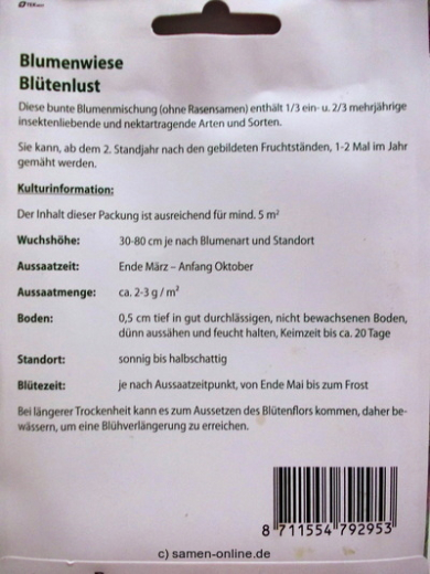 Blumenwiese Bl�tenlust