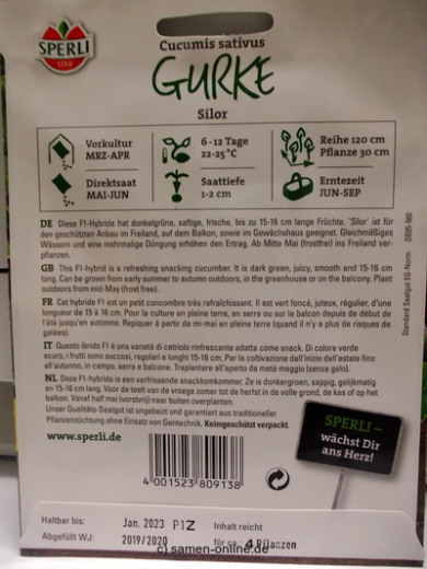 Gurke Snackgurke Silor F1