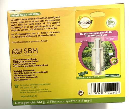 Buchsbaumz�nsler-Falle