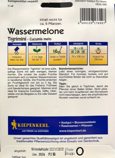 Wassermelone Tigrimini F1