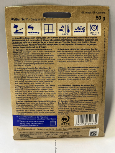 Wei�er Senf Microgreens Sinapsis alba