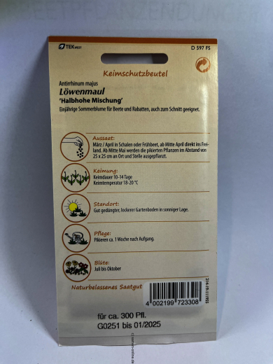 L�wenmaul 'Halbhohe Mischung' einj�hrig Antirrhinummajus