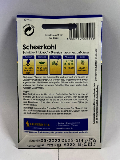 Scheerkohl Schnittkohl 'Licapo'