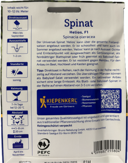 Spinat Helios