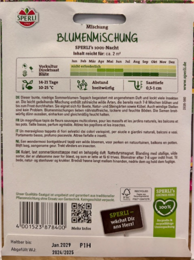 Blumenmischung Sperli's 1001 Nacht