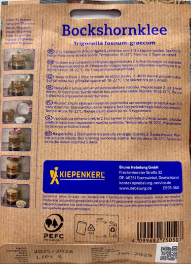 Keimsprossen Bochshornklee