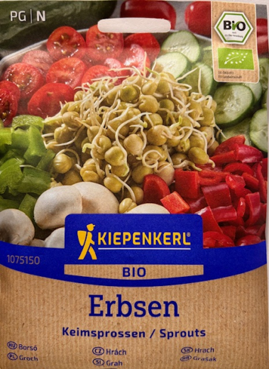 Keimsprossen Erbsen