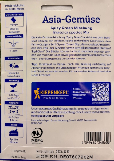 Asia Gem�se Spicy Green Mischung