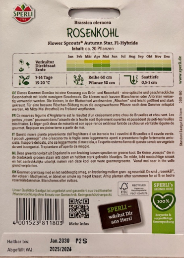 Flower Sprouts (R) Autumn Star