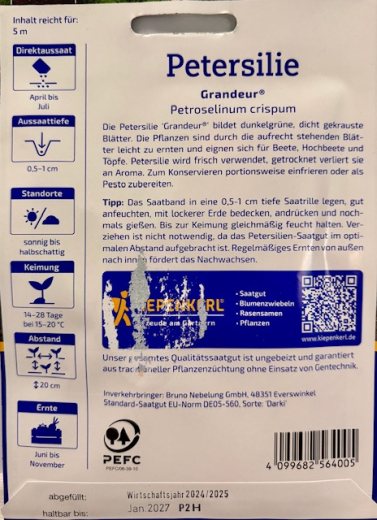 Petersilie Grandeur (R) Saatband