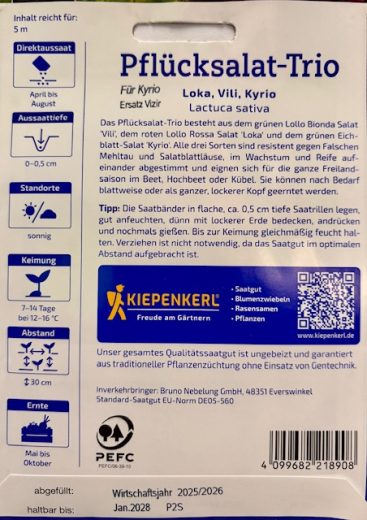 Pfl�cksalat Trio Loko,Vili, Kyrio Saatband