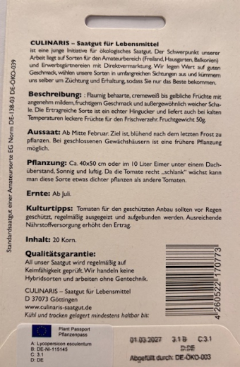 Tomate Wei�er Pfirsich