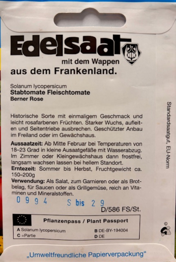 Tomate, Fleischtomate "Berner Rose"