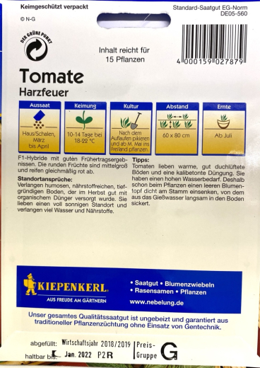 Tomaten Harzfeuer