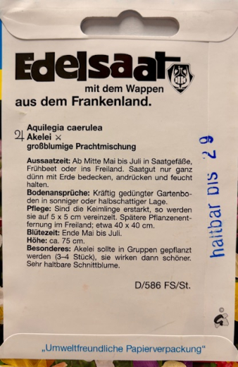 Akelei Mischung Aquilegia caerulea