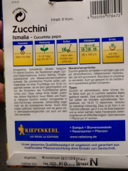 Zucchini Ismalia F1  Cucurbita pepo