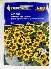 Zinnie Profusion Red & Yellow