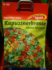 Kapuzinerkresse  Alaska Mischung  Tropaeolum majus